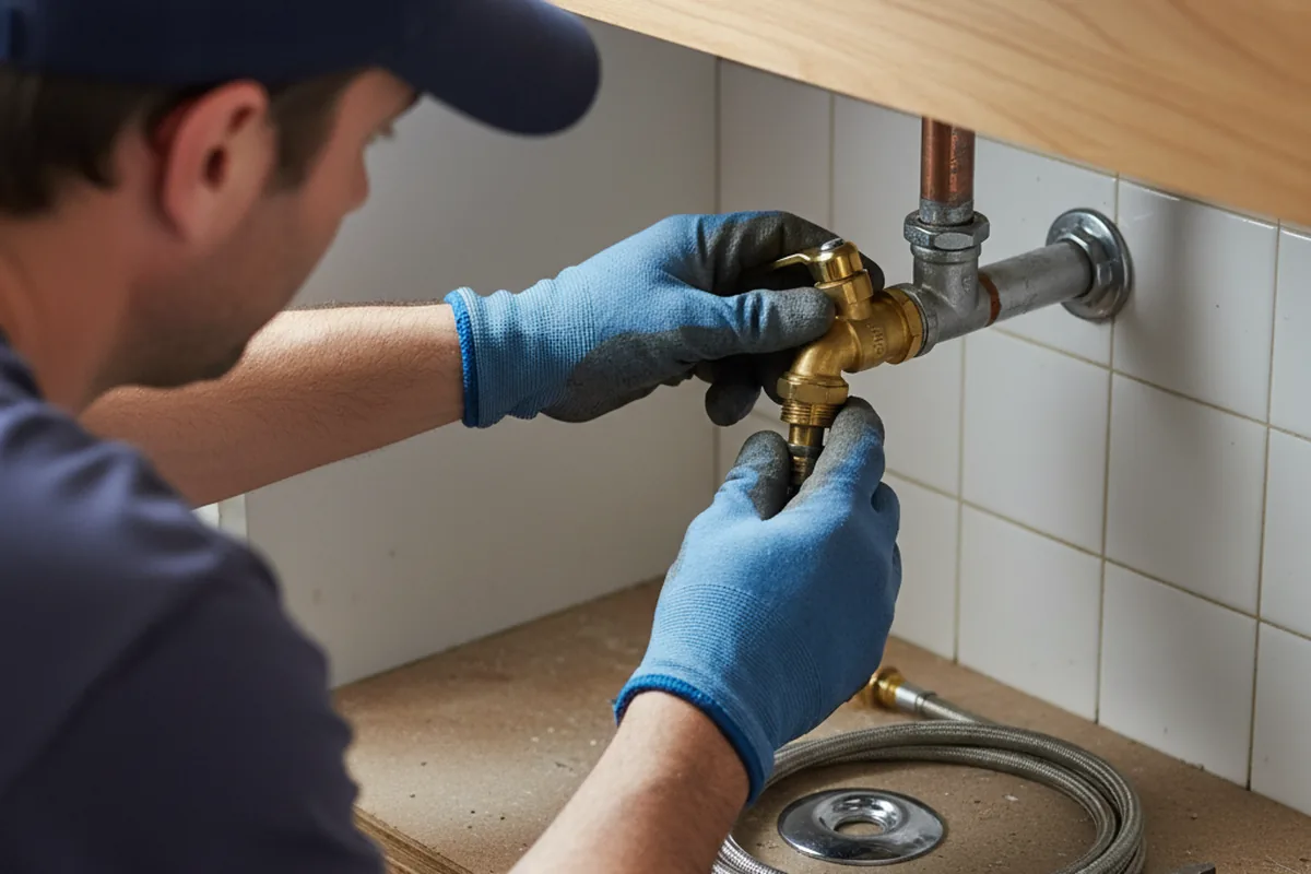 Shutoff valve and fitting work during Faucet and Fixture Repair in Okatie